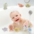 thumbnail image 4 of AMCHSURI 10Pcs Mold-Free Baby Bath Toys - Ocean Animal Floaters for 6M-3Y Toddlers, Bathtub Water Play Set with Early Learning Educational Gifts, 4 of 7