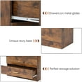 thumbnail image 3 of 4-Drawer Dresser Cabinet, Modern Wooden Cabinet of Drawers, Storage Chest for Kids Room, Storage Cabinet for Bedroom, Simple Home Furniture for Storing Clothes, Cosmetics, Rustic Brown, D9195, 3 of 10