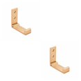 thumbnail image 2 of Cateissary Folding Hanging Hooks Aluminium Alloy Punch Foldable Rack Hanger Bearing Strong Towel Invisible Free for Bathroom Living Room oro 2piezas Cateissary CBP259067, 2 of 6