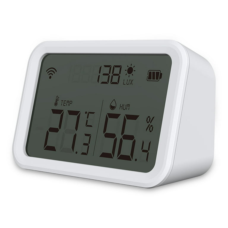 Tuya WIFI Zigbee Temperature Humidity Sensor Indoor Luminance Sensor  Thermometer