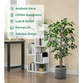 2Packs 6FT Artificial Ficus Trees with Realistic Leaves and Natural