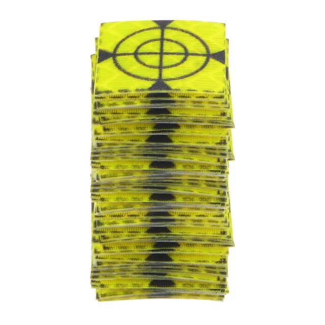 Unique Bargains 80packs Survey Reflector Sheets 20mm Self-adhesive Survey Target Mark, Green