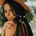 thumbnail image 4 of WEUVEB 100Pcs Decorative Metal Hair Braids Rings Crown Shape Dreadlocks Cuffs, 4 of 6