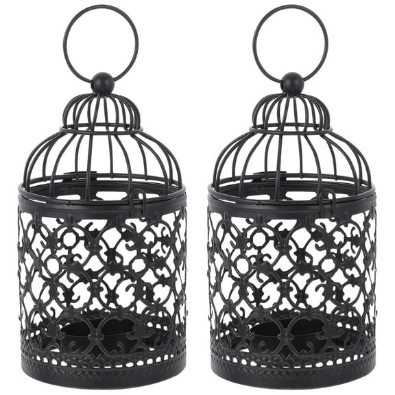 Set of 2 Birdcage Candle Holder Decorative Candlestick Holders Premium Material