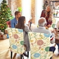 thumbnail image 5 of MJIAexp Chair Covers Set of 6, Stretch Chair Slipcovers Seat Protector Armless Removable Washable Elastic Universal Spandex Solid Chair Slip Covers for Home, Hotel, Banquet Yellow Flowers, 5 of 7