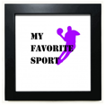 thumbnail image 1 of Como deportes Fitness equilibrado regate Mesa de pared con marco cuadrado negro, 1 of 4