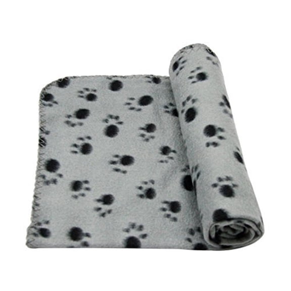 FENGGUIQU Soft Grey Fleece Pet Bed Mat Cushion for Dog and Cat Provides Warmth and Comfort