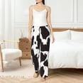 thumbnail image 4 of Balery Cow Skin 2 Pantalones de pijama para mujer, pijamas ultraligeros, pantalones de estar por casa-Small, 4 of 6