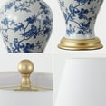 thumbnail image 4 of JONATHAN Y Grace 24" French Country Cottage Ceramic/Iron Floral Urn LED Table Lamp, Blue/White, JYL3009B, 4 of 9
