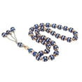 thumbnail image 4 of Rosario de 33 cuentas, exquisito diseño único, artículo religioso, suministros para oración y adoración, azul, 4 of 14