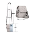 thumbnail image 6 of LAVA Small Crossbody Bags for Women Trendy, Multi Pocket PU Leather Casual Cell Phone Purse Wallet Handbags with Card Slots & Ajustable Strap, 6 of 6