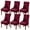 Claret, variant on Armless Wingback Stretch Chair Slipcover,Sloping Armchair Covers Removable Washable Anti-Dust Spandex Jacquard Side Chair Slipcover for Dining Living Room Banquet Hotel-4-brown