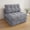 Light Gray, variant on Oak and Birch Boneless Folding Sofa Bed, Convertible Floor Futon Chaise Lounge & Sleeper Bed, Shredded Foam Floor Couch for Living Room, Bedroom, Kids Room, Apartment, Chenille, Black