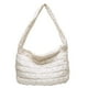 thumbnail image 2 of Bolsa de hombro grande capacidad, bolso acolchado, blanco, 2 of 6