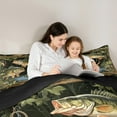 thumbnail image 5 of Manfei Bass Fish 2pcs Bedding Comforter Set,Green Brown Twin Comforter Sets,Fishing Hunting Bedding Set,Ultra Soft Teenagers Bedroom Decor,Reversible, 5 of 8