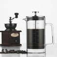 thumbnail image 4 of 2X Double Layer High Borosilicate Glass Press Pot Press Filter Coffee Apparatus French Coffee Pot with Scale, 4 of 6