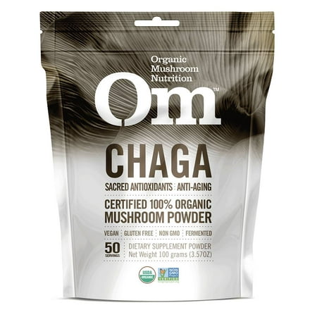 Om Chaga Mushroom Superfood, 100g (Best Chaga Mushroom Supplement)