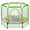 Green, variant on HOQBN 55 Inch Trampoline,Indoor Outdoor Mini Trampoline with Safety Enclosure Net and Balls for Kids,Green