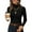 Black_BD04, variant on Women's Ribbed Turtleneck Tops Long Sleeve Stretch Shirts Knitted Fitted Lightweight Base Layer Spring Winter Sweaters Black XL