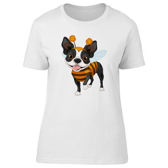 Black Dog In A Bee Costume T-Shirt Women -Image by Shutterstock, Female Small