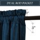 thumbnail image 2 of Cortinas RYB HOME de terciopelo azul marino opacas, 132 x 213 cm, 2 paneles, 2 of 6