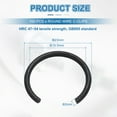 thumbnail image 2 of 100 Pack20mm Round Wire C-Clips, Internal Retaining Ring Circlip, Black, 2 of 6