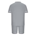 thumbnail image 5 of Abomasnow Mens Short Sets 2 Piece Outfits Casual Short Sleeve Muscle Crew Neck Shirts and Shorts Summer Fashion Tracksuits Set on Clearance, 5 of 6