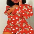 thumbnail image 5 of Combinaison Imprimée de Noël pour Femmes, Pyjama, 5 of 5