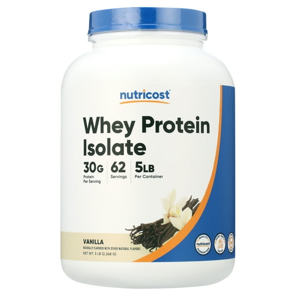 Nutricost Whey Protein Isolate Powder (Vanilla) 5LBS
