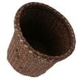 thumbnail image 4 of KAKOWELY Cesta tejida de algas marinas Cesta tejida multiusos para almacenamiento Cesta para basura Cesta para macetas, 4 of 5