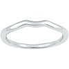Sterling Silver Contour Wedding Band