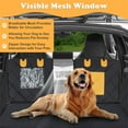 thumbnail image 4 of Pefilos 53" Washable Nonslip Dog Car Seat Cover for Back Seat, Waterproof Seat Protector Scratchproof Pet Hammock for Cars Trucks and SUVs, Black, 4 of 9