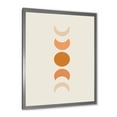 thumbnail image 2 of Designart 'Minimalist Different Moon Phases' Modern Framed Art Print, 2 of 4
