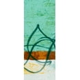 thumbnail image 2 of Saunders, Alonzo 15x32 White Modern Wood Framed Museum Art Print Titled - Flowing Along II, 2 of 4