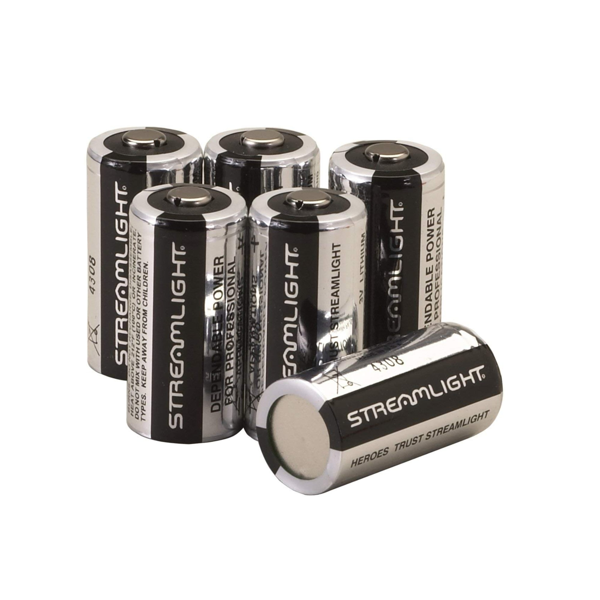 2 Pack #85175 Streamlight CR123A 3V Lithium Batteries 