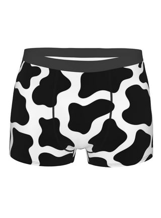 HEMOTON 2 Pcs Cow Pattern Underwear Couple Briefs Adorable