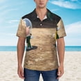 thumbnail image 2 of Lsque Pikmin Pattern Hawaiian Shirt for Men Unisex Summer Beach Casual Short Sleeve Cotton Linen Button Down Shirts-X-Large, 2 of 6
