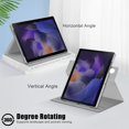 thumbnail image 3 of Samsung Galaxy Tab A8 10.5 2022 Case, Dteck 360 Degree Rotating Shockproof Case Multi Angle Viewing Stand Protective Cover For Samsung Galaxy Tab A8 10.5 (2022) SM-X200/X205/X207,Gray, 3 of 7