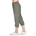 thumbnail image 5 of Manxivoo Women's Pants Active Women's Relaxed Lightweight Woven Cargo Capri Pant Womens Sweatpants Green M, 5 of 7