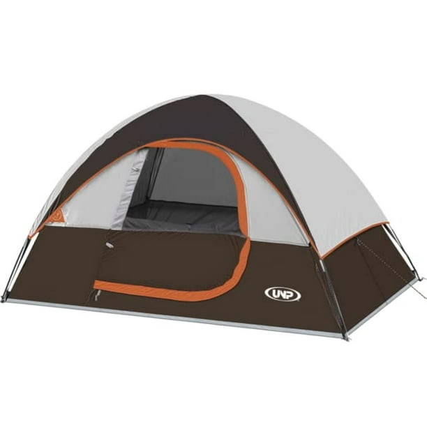Tienda de Campaña Impermeable y Cortaviento para 2 Personas con Cubierta para Lluvia