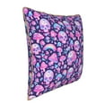 thumbnail image 2 of Haiem Skull Rainbow Mushroom Print Velvet Soft Solid Decorative Square Throw Pillow Covers Set with Elegant Piping Christmas Cushion Case for Sofa Bedroom Car-20"x20", 2 of 8