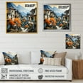 thumbnail image 4 of Designart "Vistas Of The Urban Cityscape II" Landscape Mountains Floater Framed Canvas Art Print, 4 of 5