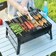 thumbnail image 4 of HomeLife Portable BBQ Grill Stainless Steel Easy to Use Removable Grid Foldable Charcoal Grill for Outdoor Picnic Garden Camping, 4 of 13