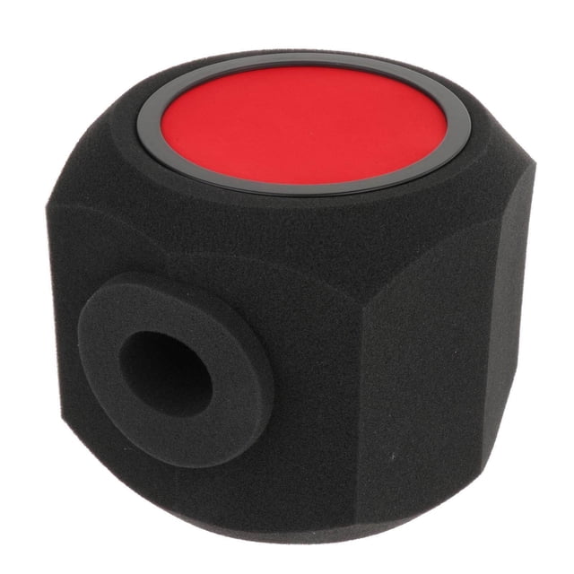 ziyahi Microphone Screen Acoustic Sponge for Radio Studio Outdoor Performance Octagonal Red