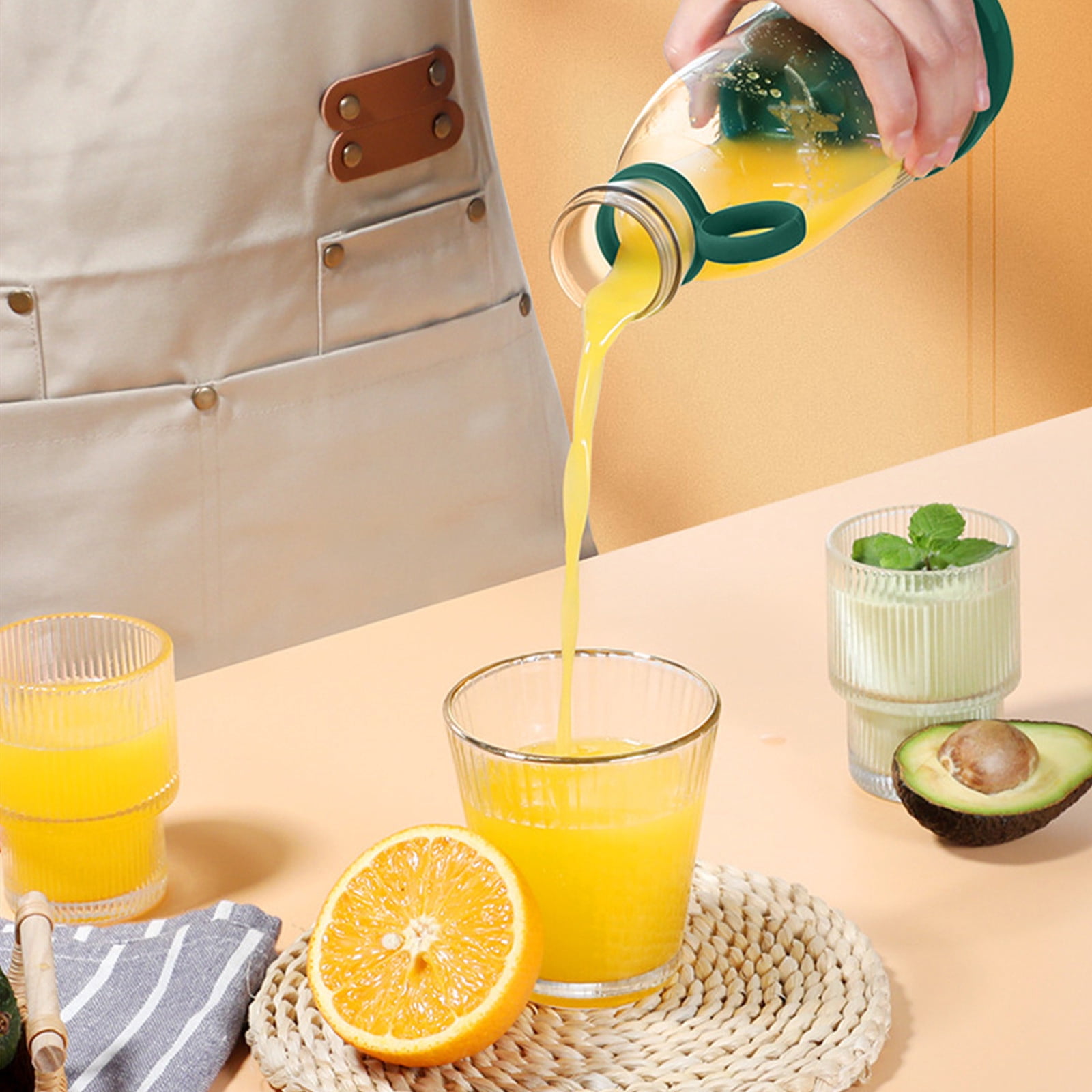 Msgweeeg Cold Press Juicer Juicer Machines Portable Juicer Mini Blender Rechargeable Shaker Cup Personal Fruit Mixer Compact Smoothie Maker for Juice Protein Drinks Travel Gym Use