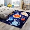 thumbnail image 3 of Janvonne Space Kids Area Rug,Low Pile Non-Slip Washable Carpet for Nursery Playroom Bedroom,5x7ft, 3 of 9