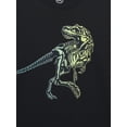 thumbnail image 2 of Wonder Nation Boys Colorful Dino Rex Graphic Tee with Short Sleeves, Sizes 4-18, 2 of 3