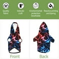 thumbnail image 6 of Haiem Red And Blue Lightning for Winter Dog Hoodie Sweatshirts with Pockets Warm Dog Clothes for Small Dogs Chihuahua-Small, 6 of 7