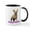 White/Black Inside, variant on CafePress - Happy Easter French Bulldog Mug - 11 oz Ceramic Mug - Novelty Coffee Tea Cup