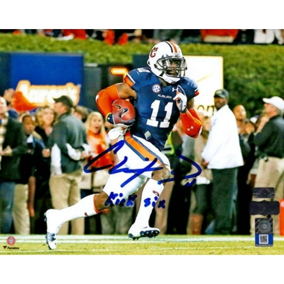 Chris Davis Autographed Auburn Tigers 8x10 Photo w/ "Kick 6" - Radtke